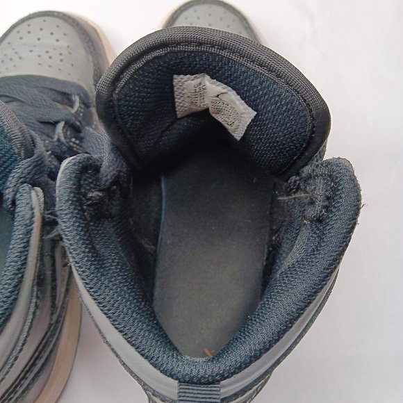 Nike Air Jordan Retro Mid Size 13 C Shoes Childrens Gray Black Lace 640734 096 - Picture 16 of 16